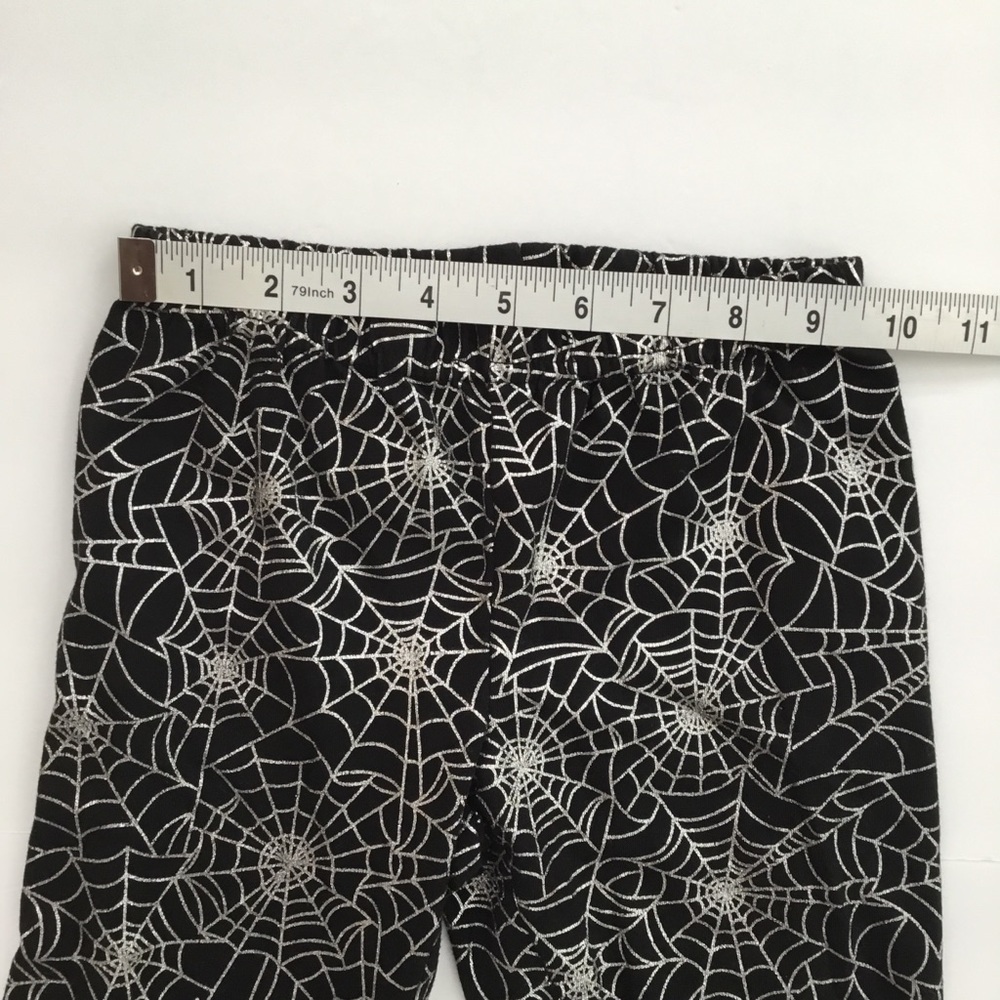 Sparkle Spider Web Halloween Leggings Size M(7-8) EUC - Picture 4 of 6